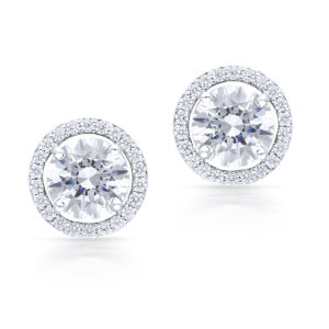 Round Clustered Stud Earrings By Hyba Jewels