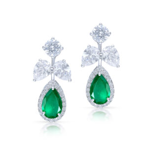 Vintage Emerald Earrings By Hyba Jewels