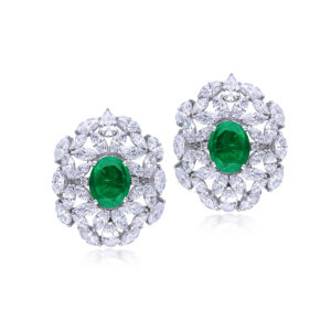 Vintage Emerald Earrings By Hyba Jewels