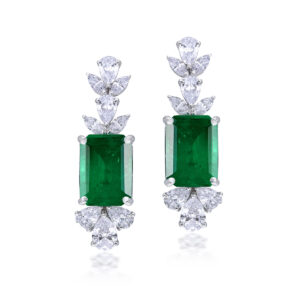 Emerald Danglers By Hyba Jewels