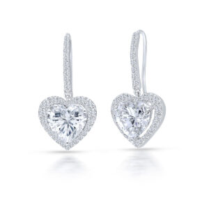 Heart Solitaire Earrings By Hyba Jewels